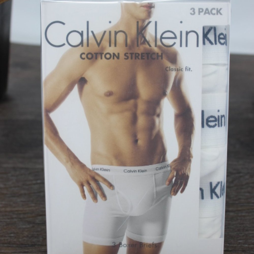 Calvin Klein Cotton Stretch Classic Fit 3-Pk, SZ M - Picture 2 of 4